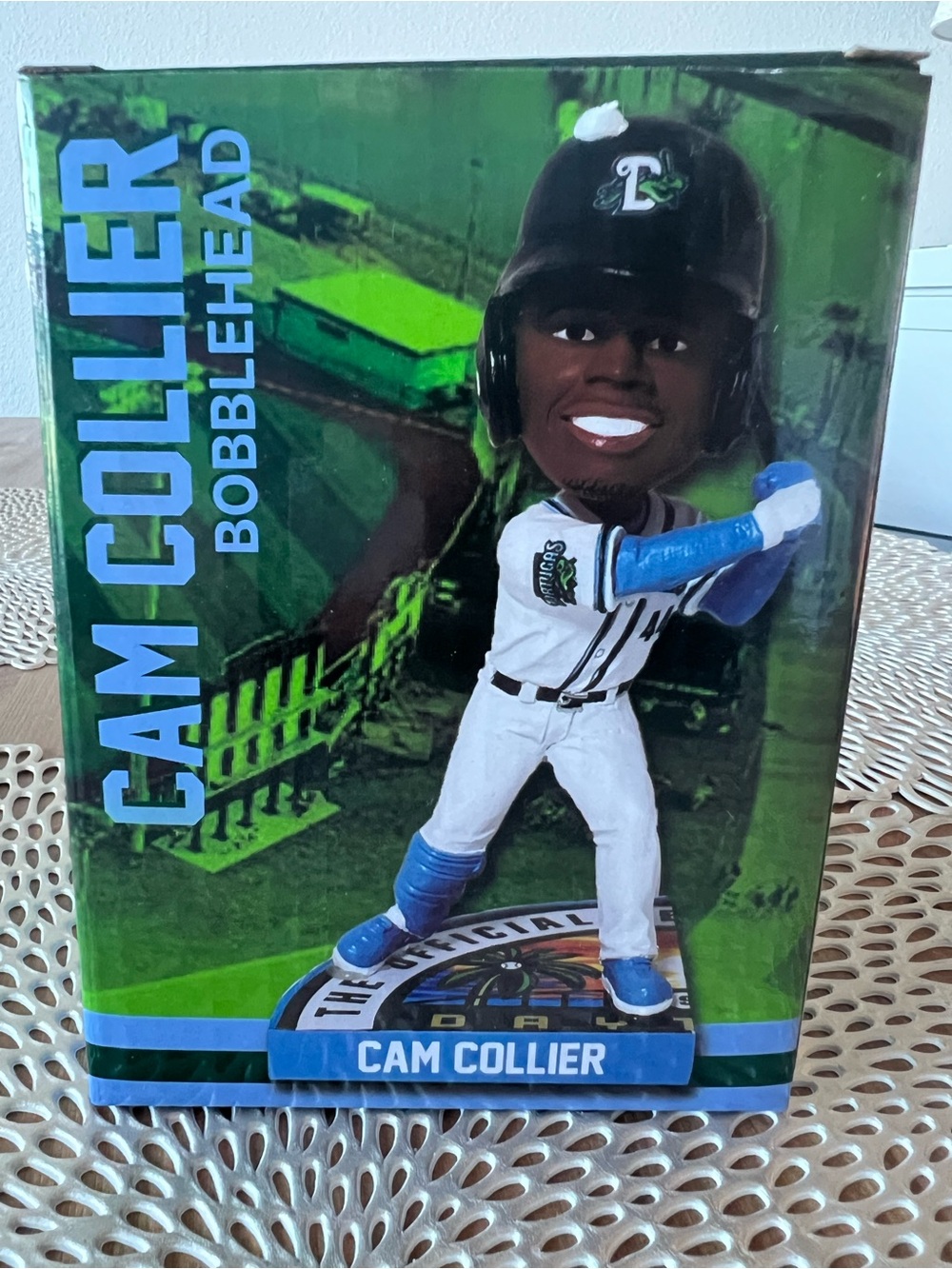 Cam Collier Bobblehead - New -SGA - Daytona Tortugas- Cincinnati Reds